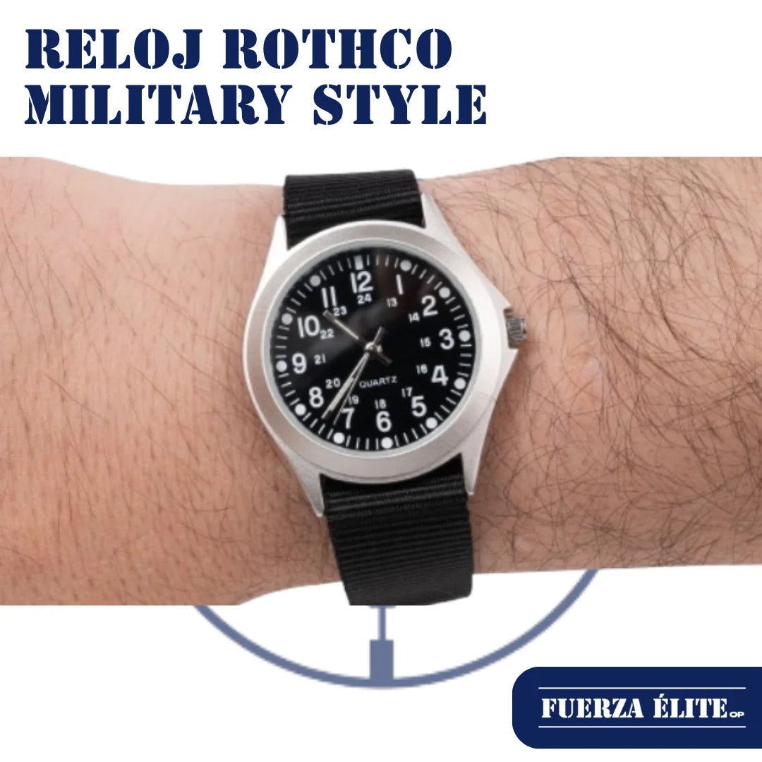 RELOJ ROTHCO MILITARY STYLE QUARTZ BLACK REF 4427