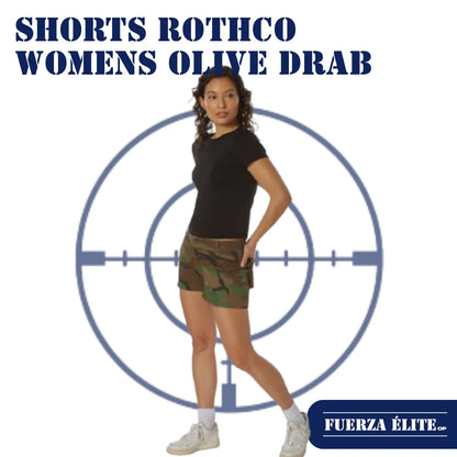 SHORTS ROTHCO WOMENS OLIVE DRAB REF 3176