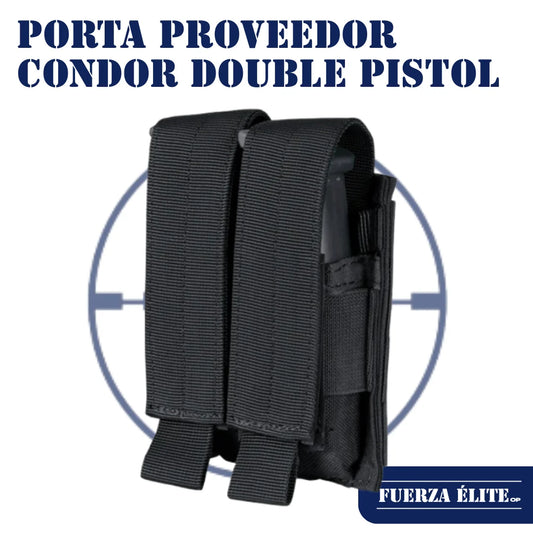 PORTA PROVEEDOR CONDOR DOUBLE PISTOL BLACK REF MA23-002