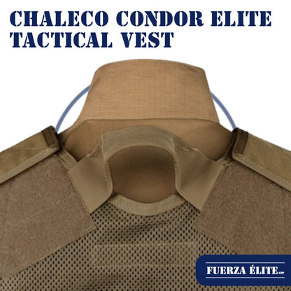 CHALECO CONDOR ELITE TACTICAL VEST COYOTE BROWN REF ETV-498