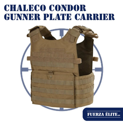 CHALECO CONDOR GUNNER PLATE CARRIER COYOTE BROWN REF 201039-498