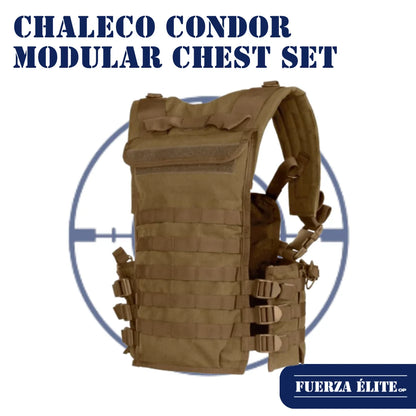 CHALECO CONDOR MODULAR CHEST SET COYOTE BROWN REF CS-498