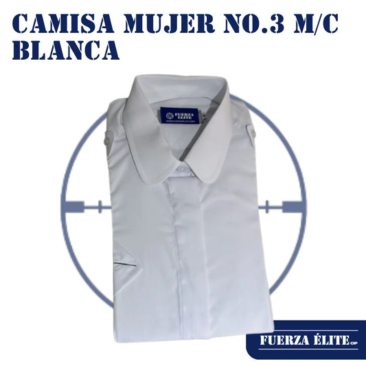 CAMISA MUJER N°3 M/C BLANCA