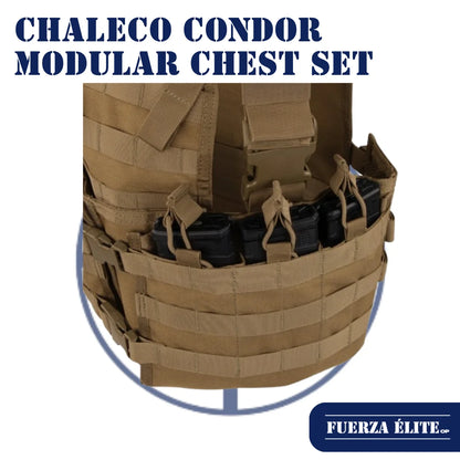 CHALECO CONDOR MODULAR CHEST SET COYOTE BROWN REF CS-498