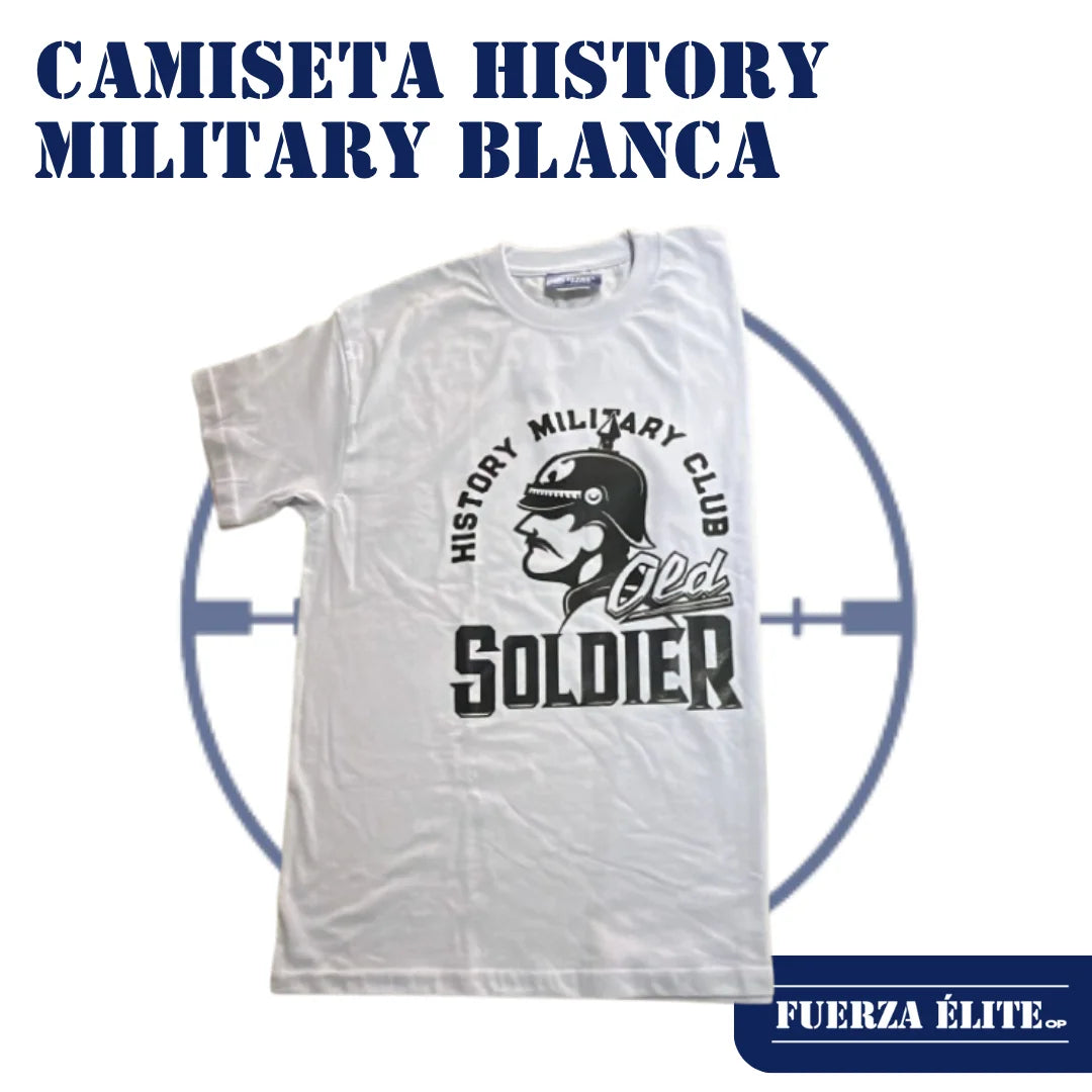 CAMISETA HISTORY MILITARY BLANCA
