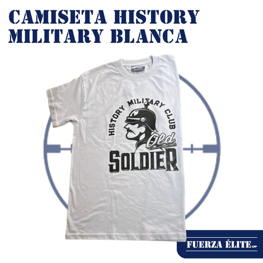 CAMISETA HISTORY MILITARY BLANCA