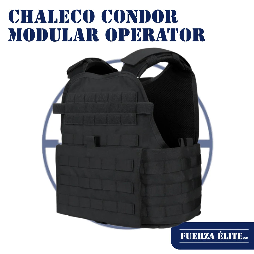 CHALECO CONDOR MODULAR OPERATOR PLATE CARRIER GEN II BLACK REF MOPC-002