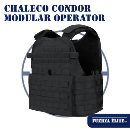 CHALECO CONDOR MODULAR OPERATOR PLATE CARRIER GEN II BLACK REF MOPC-002