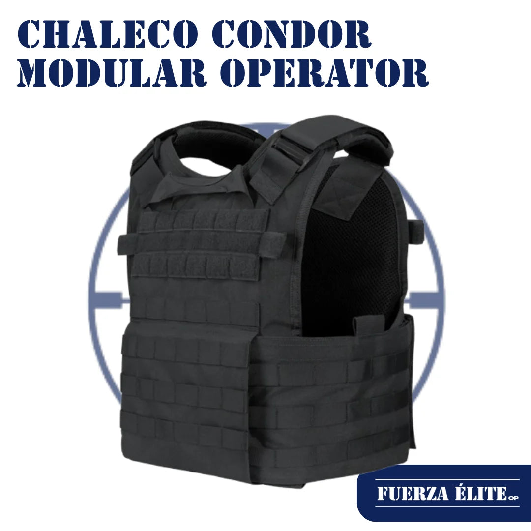 CHALECO CONDOR MODULAR OPERATOR PLATE CARRIER GEN II BLACK REF MOPC-002