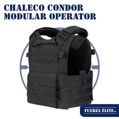 CHALECO CONDOR MODULAR OPERATOR PLATE CARRIER GEN II BLACK REF MOPC-002