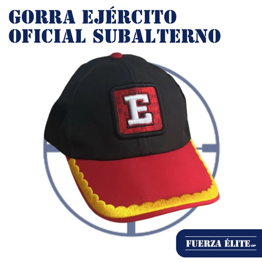 GORRA EJERCITO OFICIAL SUBALTERNO (BORDE DORADO)